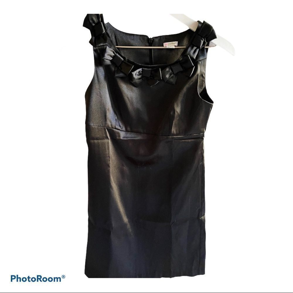 KC Parker Black Satin-looking dress, size 12